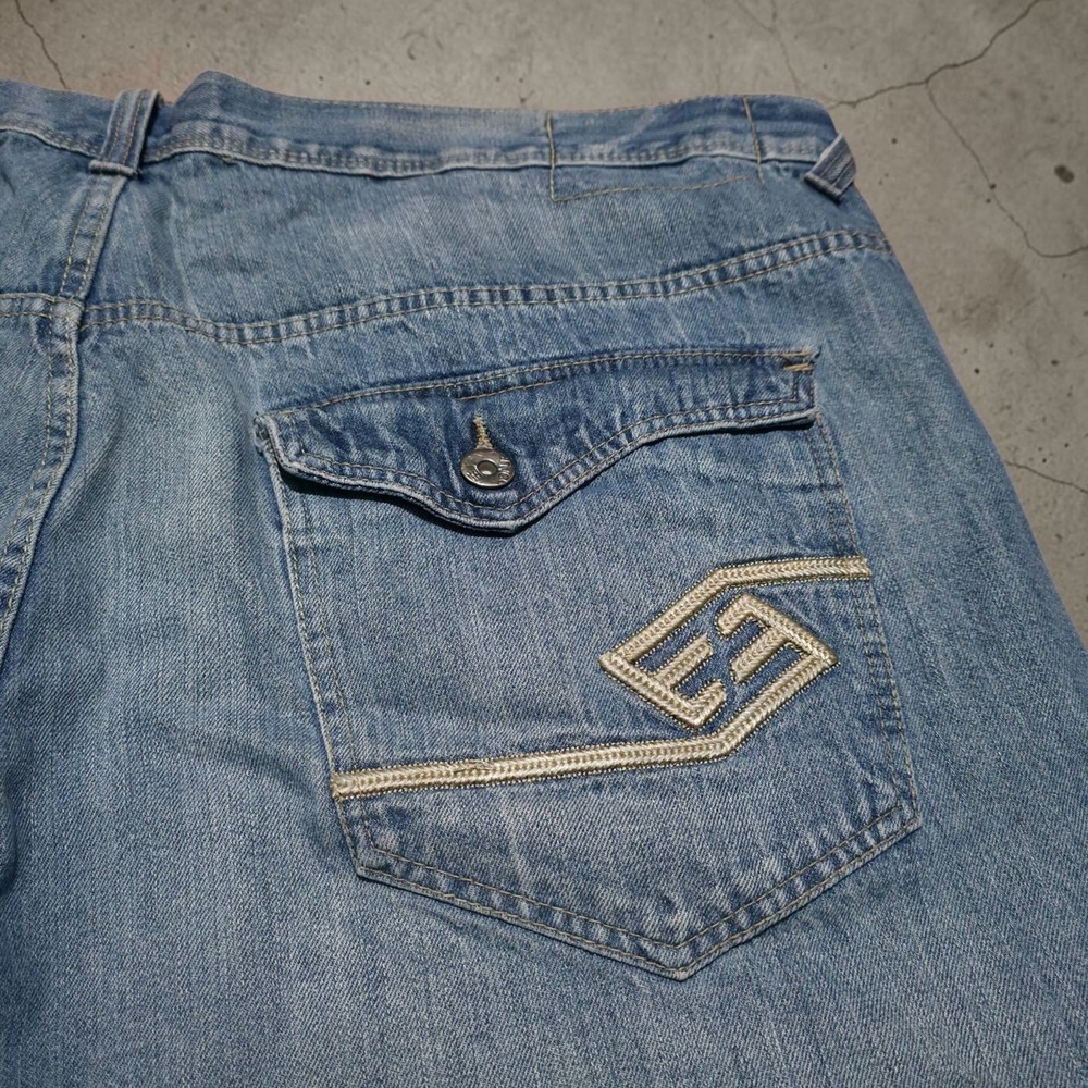 Enyce Baggy Jean Shorts Jorts Vintage Y2K Hip Hop Style Mens 48 *Fits 46 Waist